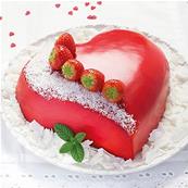 Moule à gâteau Love coeur bombé