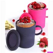 Mug Cakes rose et violet foncé x2