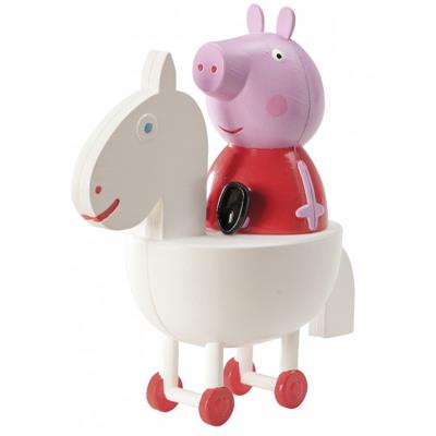 Figurine Peppa Pig à cheval