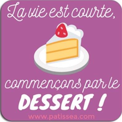 Magnet Commençons par le dessert