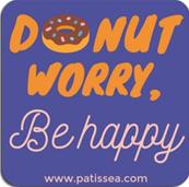 Magnet Donut Worry, Be Happy