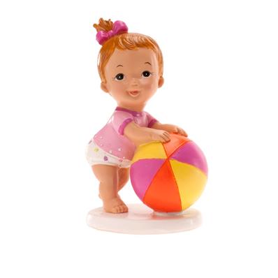 Figurine petite fille avec ballon