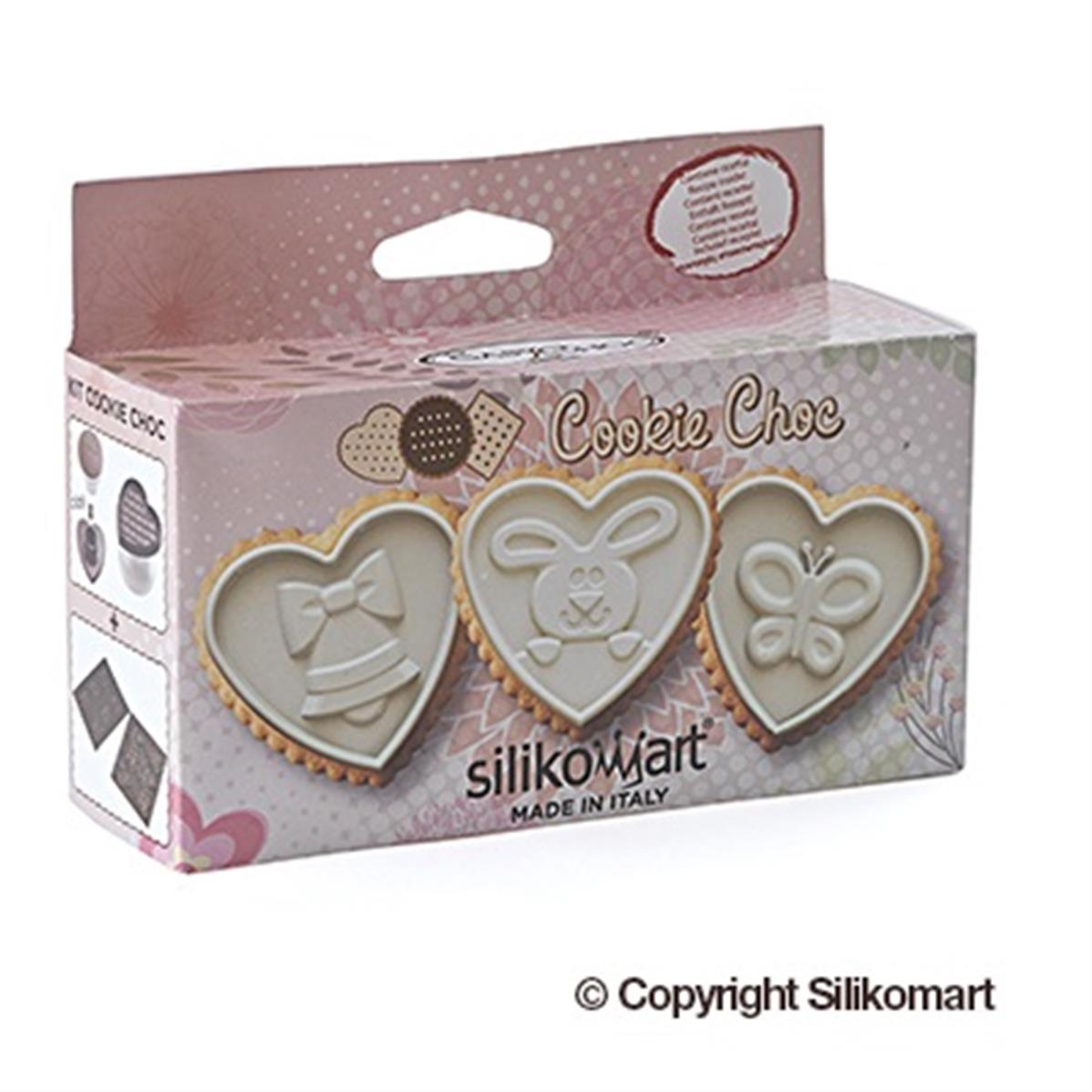 Kit biscuits Cookie choc Pâques Lovely Easter Silikomart Patissea