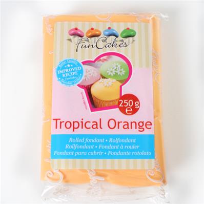 Pâte à sucre orange tigre 250g