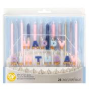 Kit déco bougies anniversaires girly x25