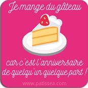 Magnet Je mange du gâteau