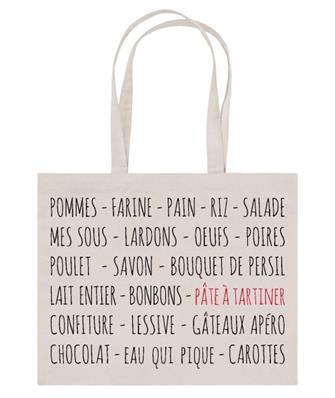 Tote bag XL liste de courses