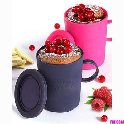 Mug Cakes rose et violet foncé x2