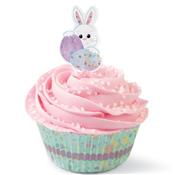 Kit déco cupcakes thème Pâques lapin x24