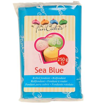 Pâte à sucre bleu océan 250g