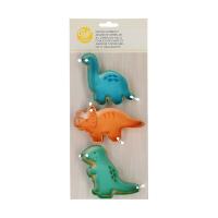 Emporte-pièces dinosaures x3