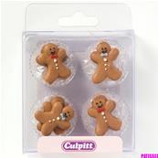 Décors en sucre Gingerbread Man x12
