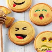 Tampons à biscuits smileys x4