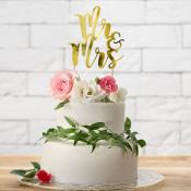Cake toppers mariage Mr & Mrs