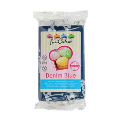 Pâte à sucre bleu jean 250g