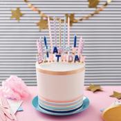 Kit dco bougies anniversaires girly x25