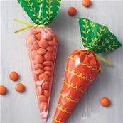 Sachets à confiseries carottes x15