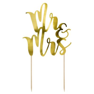 Cake toppers mariage Mr & Mrs