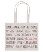 Tote bag XL liste de courses