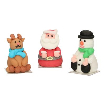 Figurines Noël en sucre x3