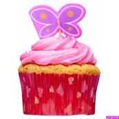 Kit présentoir/déco cupcakes thème coeurs
