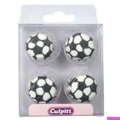 Décors en sucre ballon de foot x12