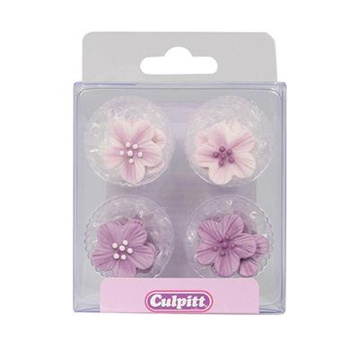 Décors en sucre lilas x12