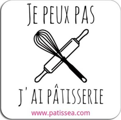 Magnet Je peux pas, j'ai pâtisserie