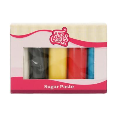 Multipack pâte à sucre couleurs primaires x5