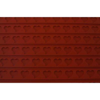 Tapis relief coeur en silicone