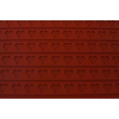 Tapis relief coeur en silicone