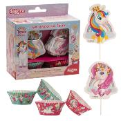 Kit déco cupcakes licornes x48