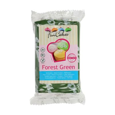 Pâte à sucre vert forêt 250g